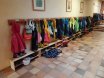 Fußbank für Garderobe